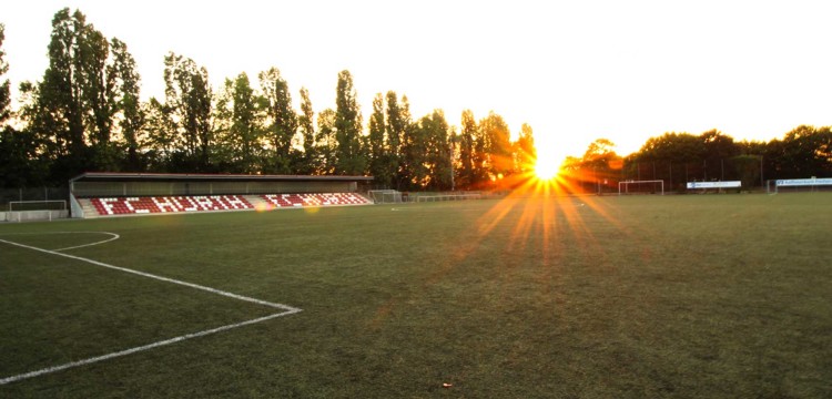 Sonnenuntergang Stadion